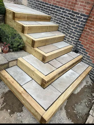 Porcelain patio with modern finish in Manchester